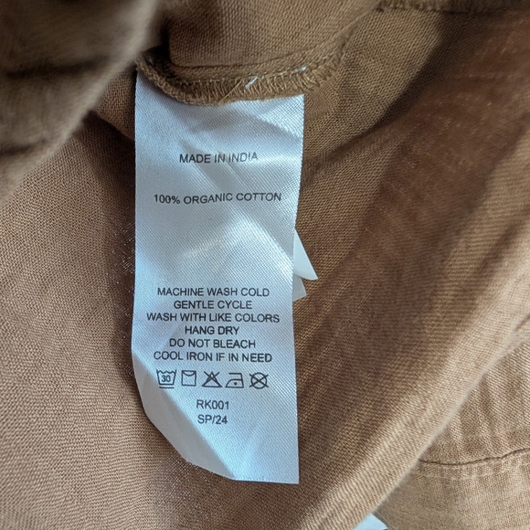 Quince Roasted Pecan Cotton Shirt - Picture 3 of 4